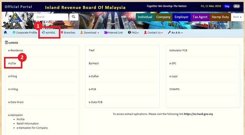 e-filing income tax malaysia