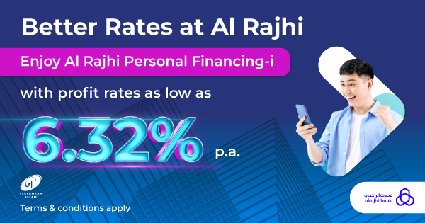 Profit rate as low as 6.32%p.a!